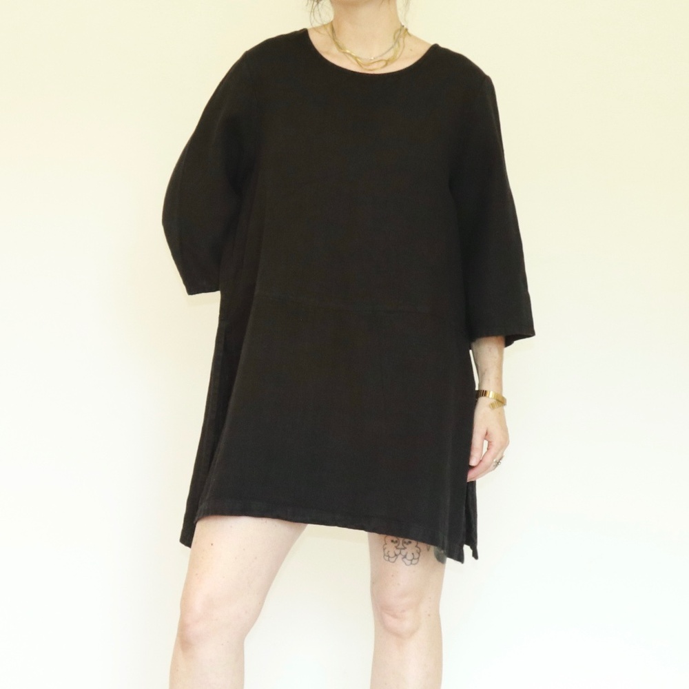 Bryn Walker - BRE Linen Tunic/Dress - Black - Medium